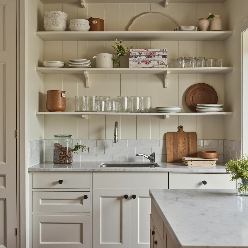 4. Open Shelving: Functional Display and Easy Access