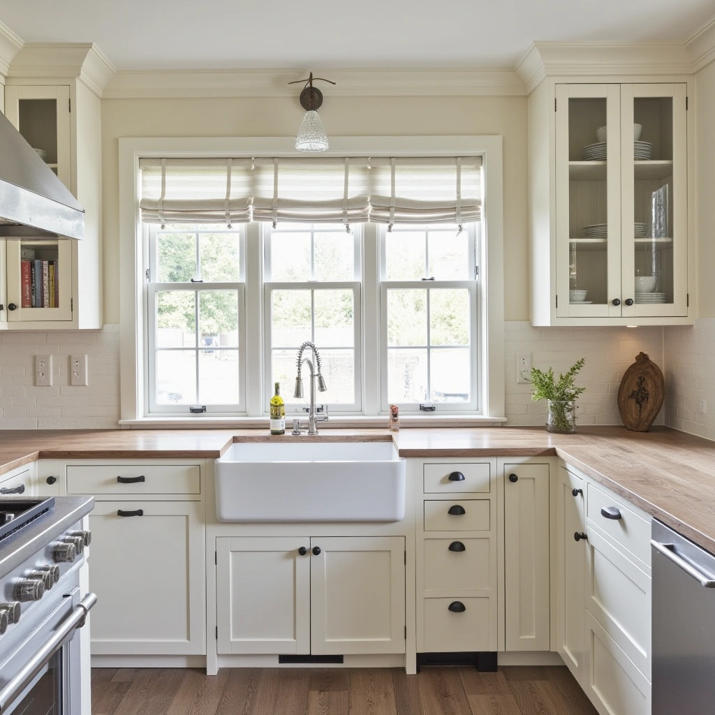 6. Farmhouse Sinks: Practicality Meets Rustic Charm