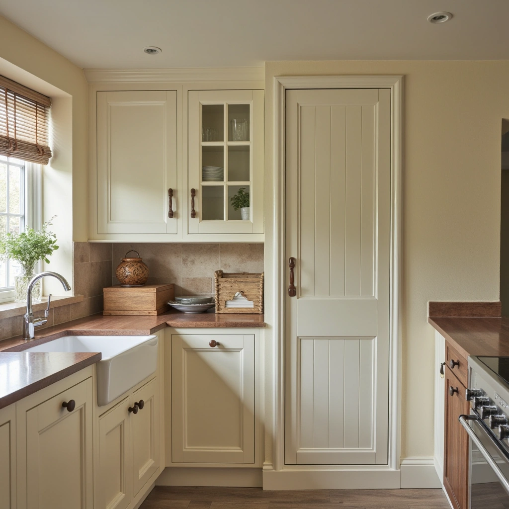 1. Classic Cream Painted Cabinets