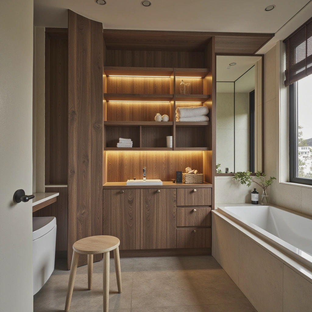 3. Vertical Storage Shelves