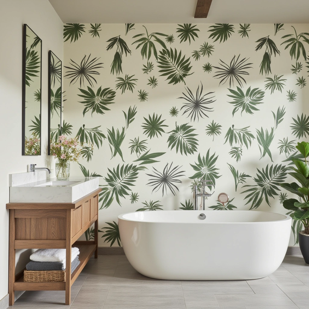 2. Botanical Prints for a Spa-Like Escape