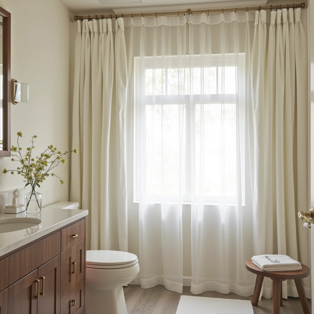 12. Linen Curtains for Softness and Privacy