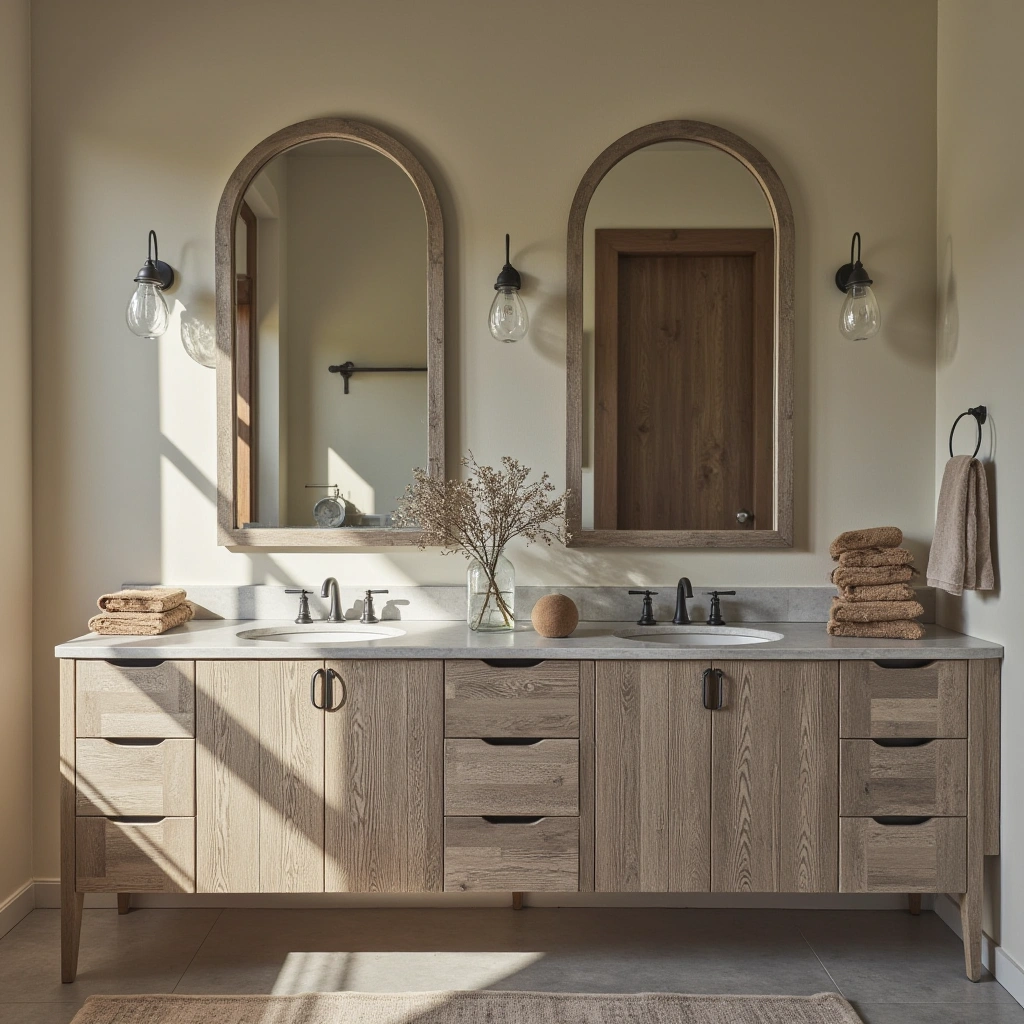 14. Antique Mirrors with Distressed Frames