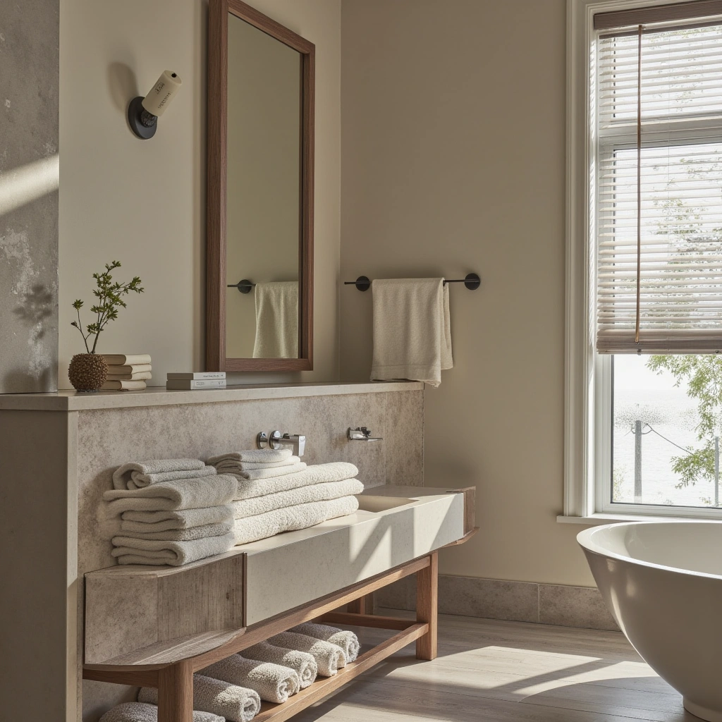 15. Neutral Towels and Textiles with Texture