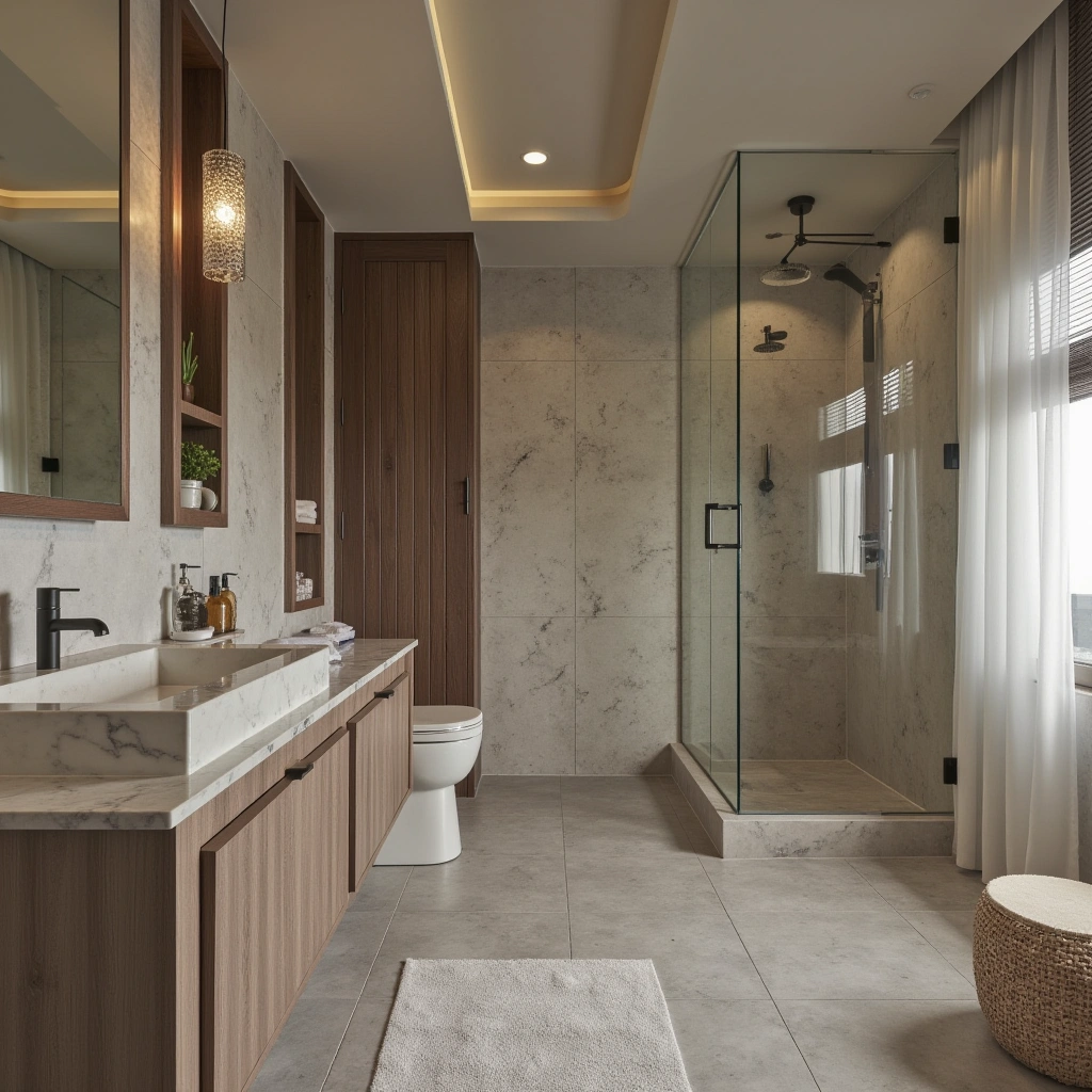 3. Natural Stone Walls and Floors