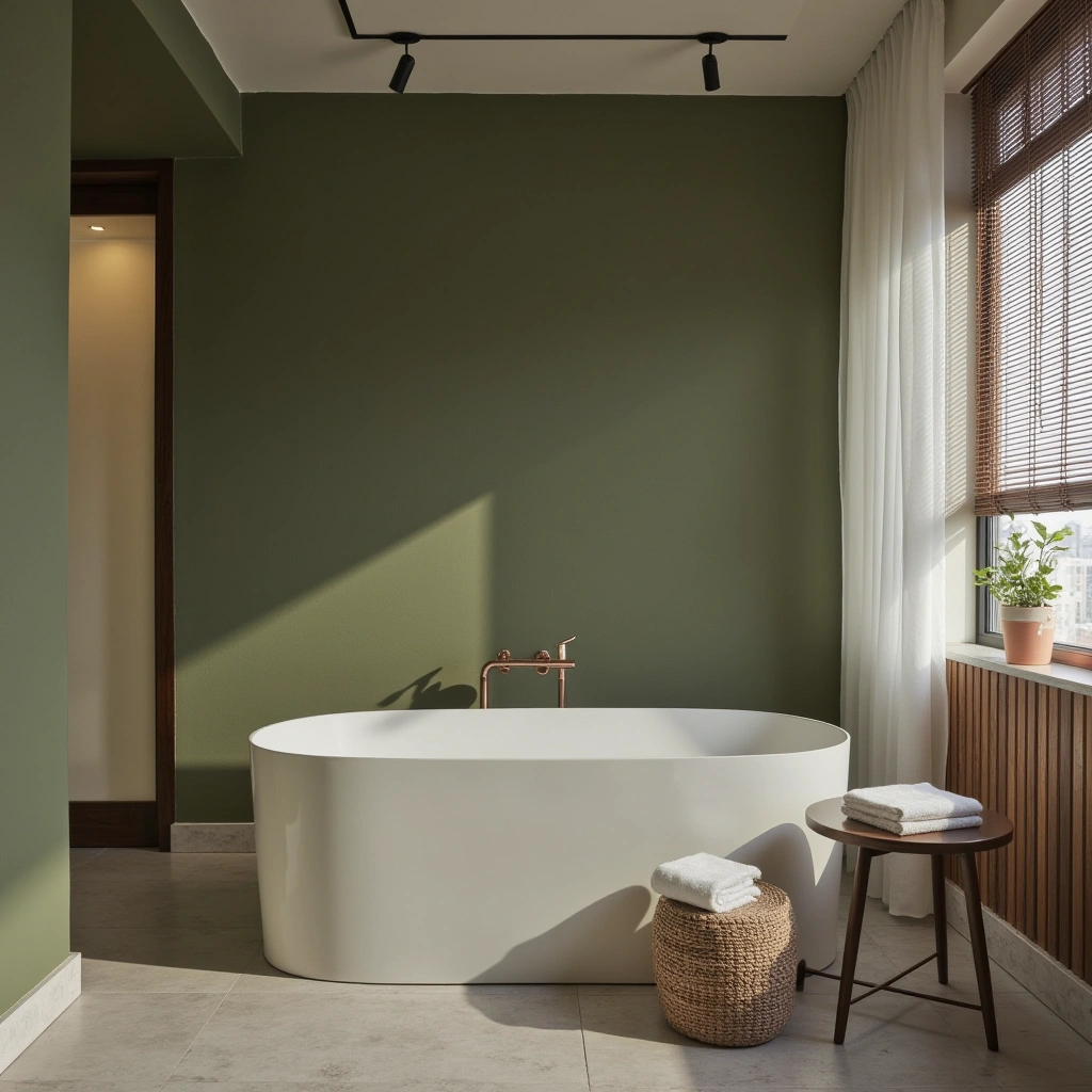 Why Olive Green Works Perfectly in Bathrooms