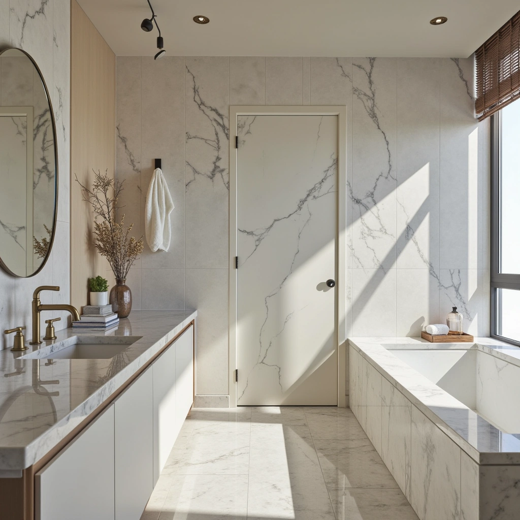 9. Luxurious Marble Bathrooms