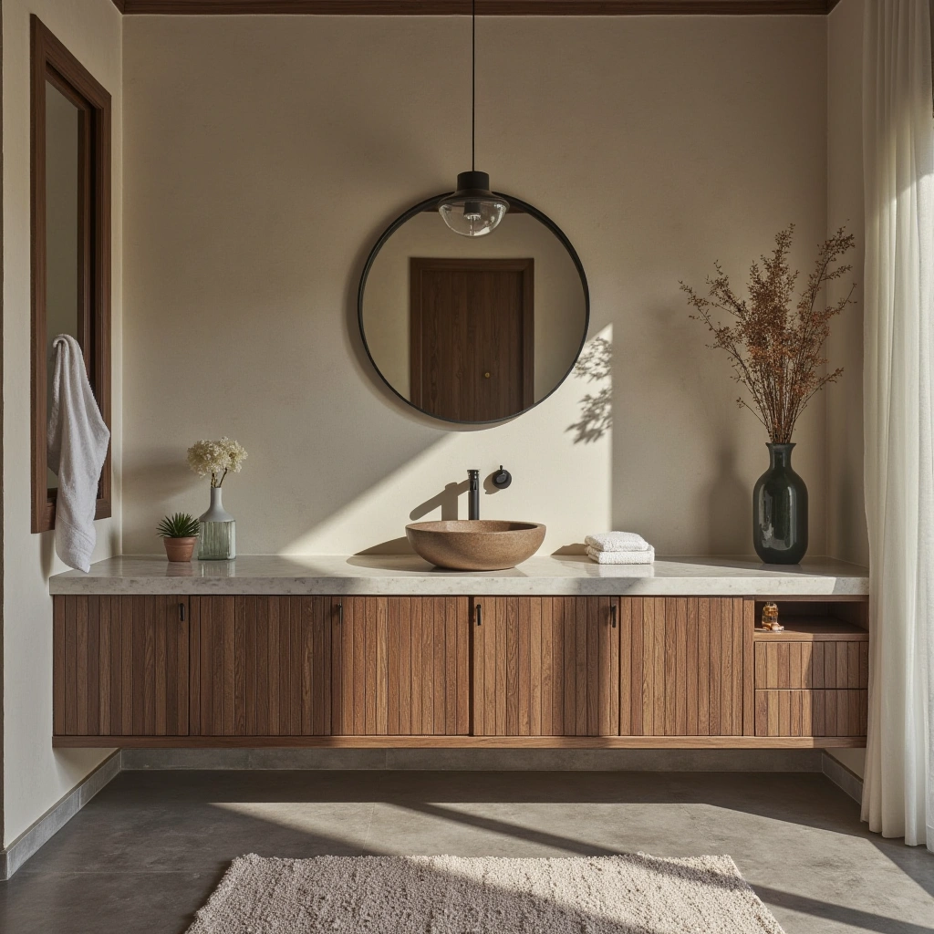 11. Natural Stone Features for Earthy Sophistication