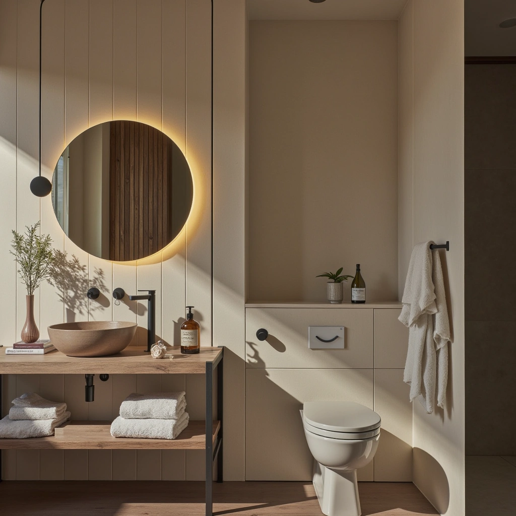 15. Subtle Smart Bathroom Features