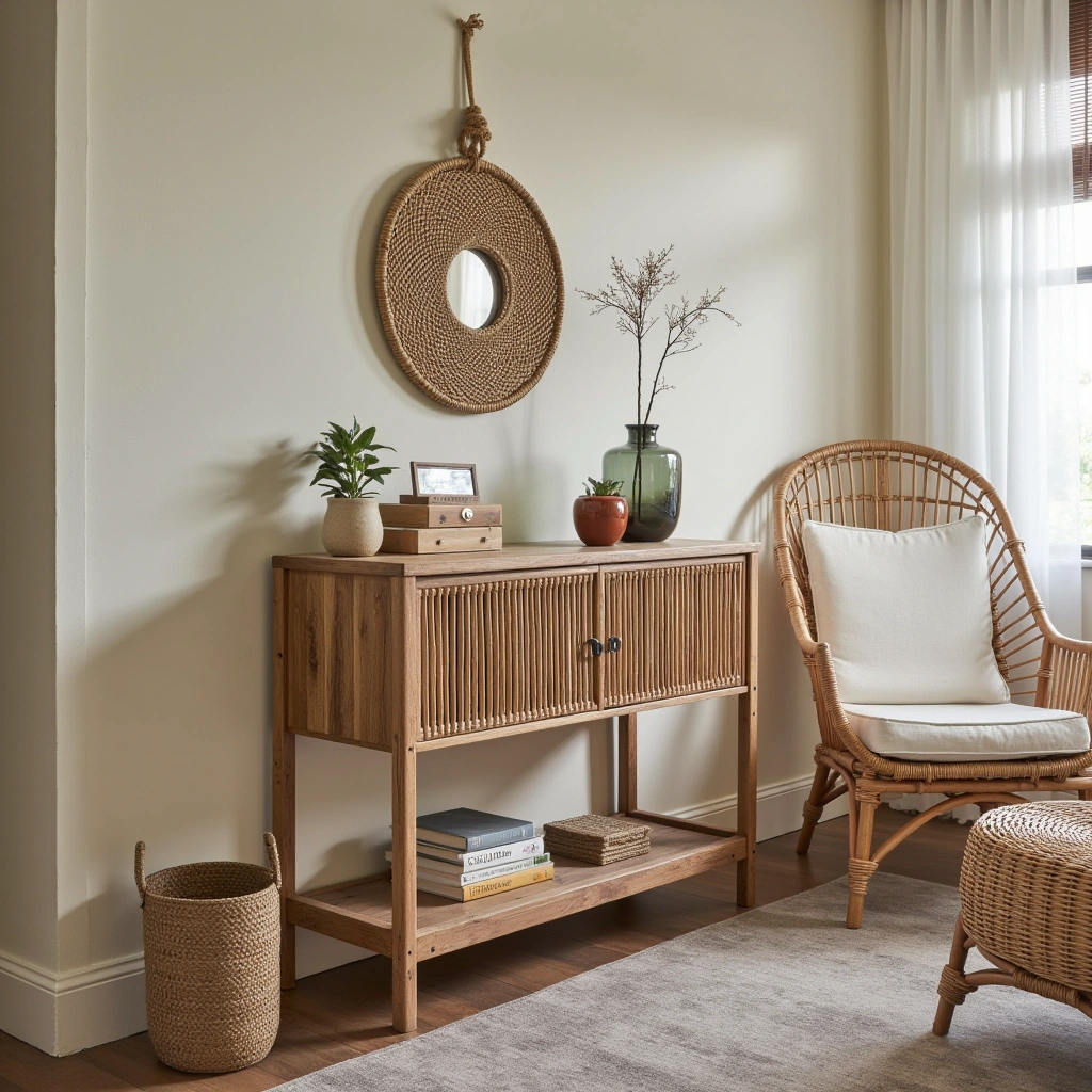 4. Wicker and Rattan Accents