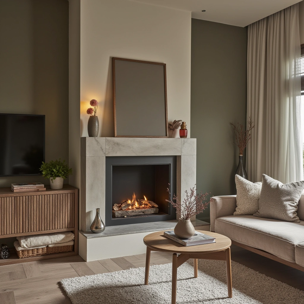 10. Statement Fireplace for Warmth and Focus