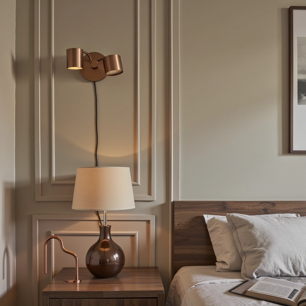 14. Warm Metallic Accents