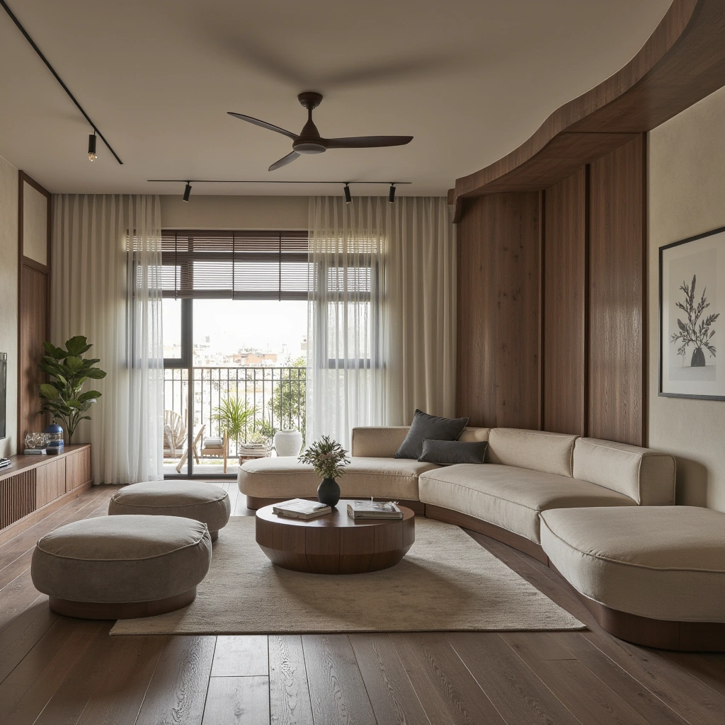 15. Curved Furniture for Softness