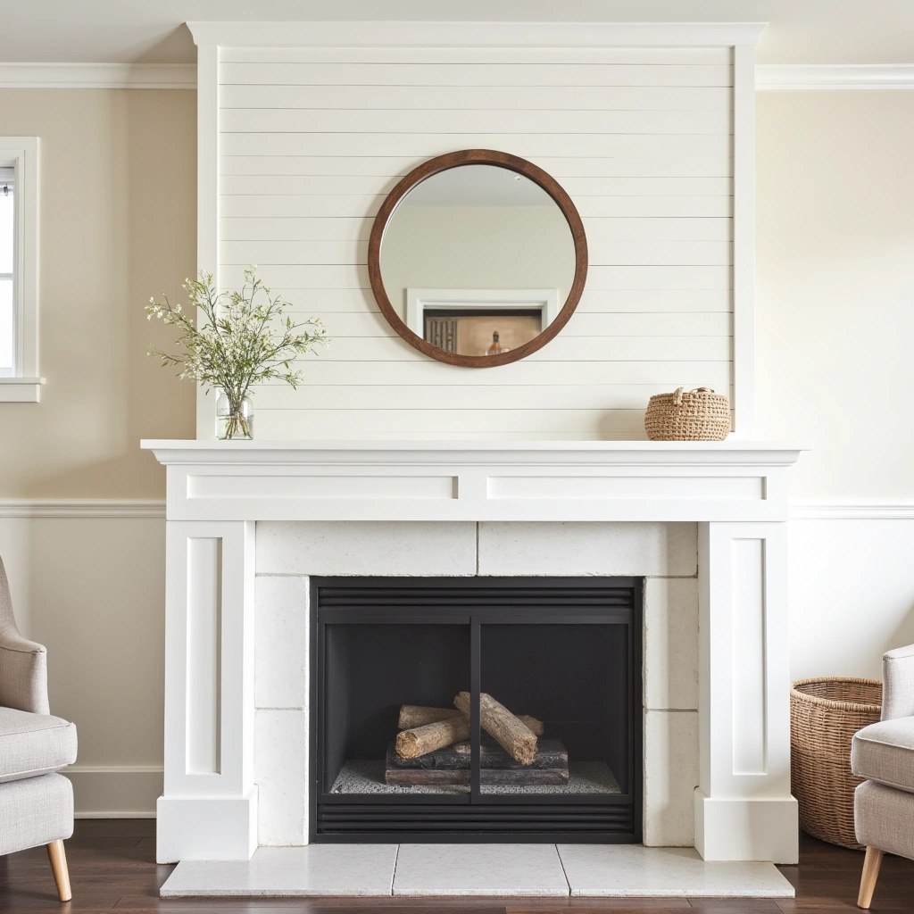 6. Shiplap Mantel Surround