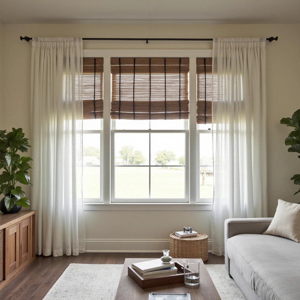 18. Layered Window Treatments for Softness