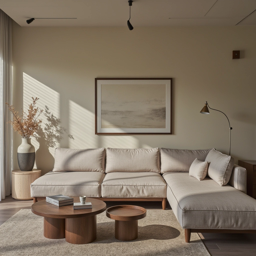 1. Classic Neutral Oversized Sectional Living Room