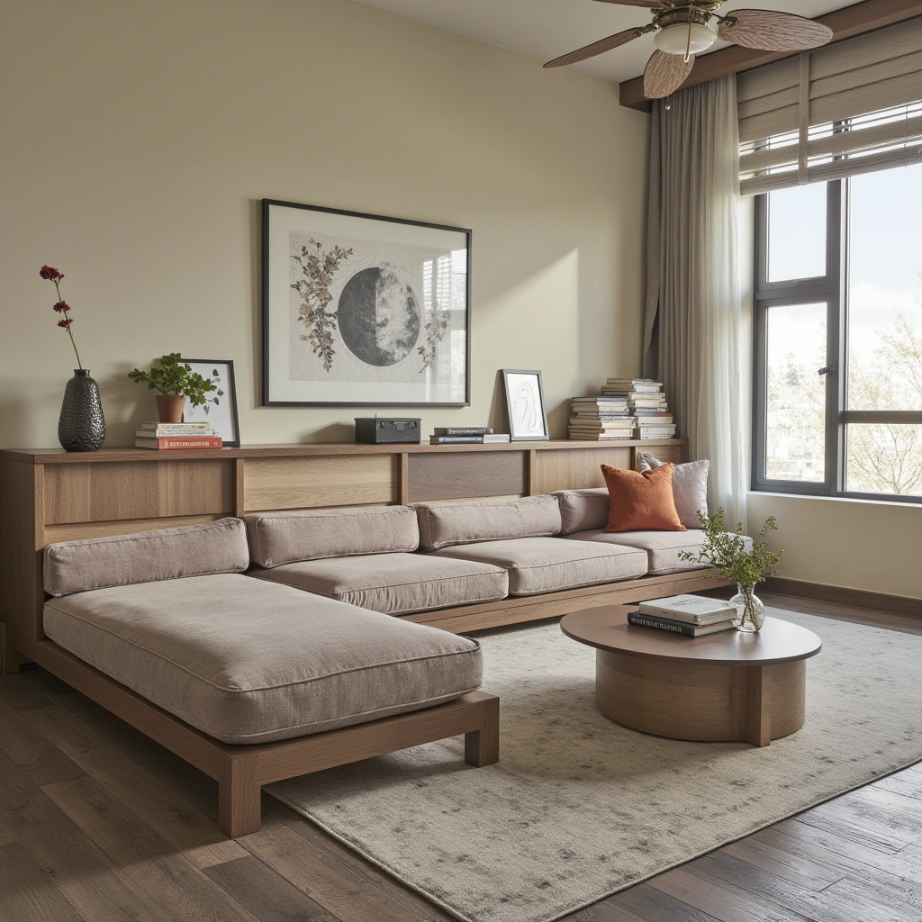 9. Oversized Sectional with Built-in Storage