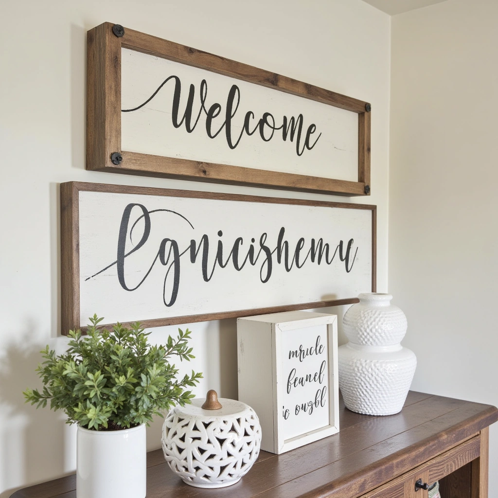 19. Farmhouse Wooden Signs