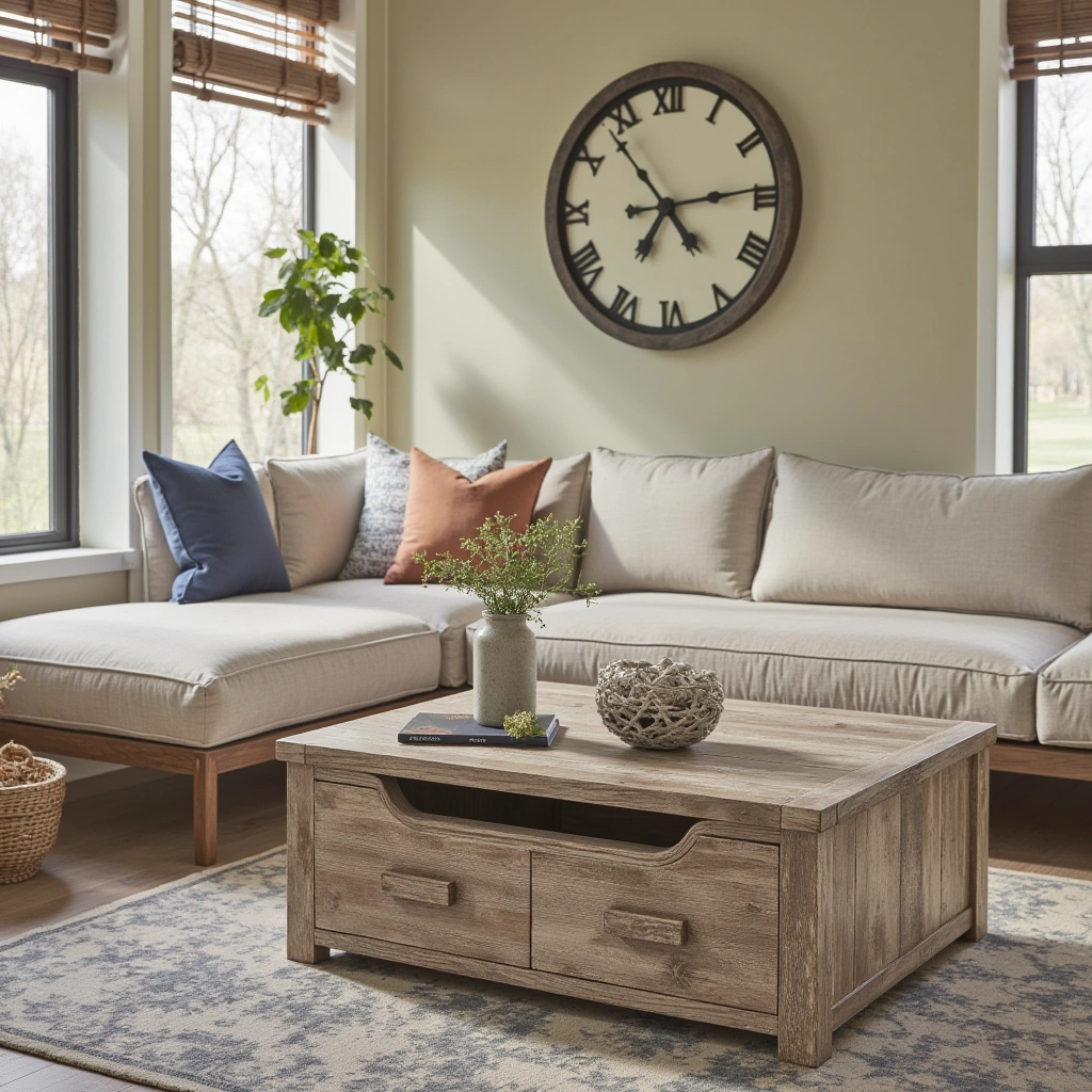 3. Distressed Wood Furniture for Authenticity