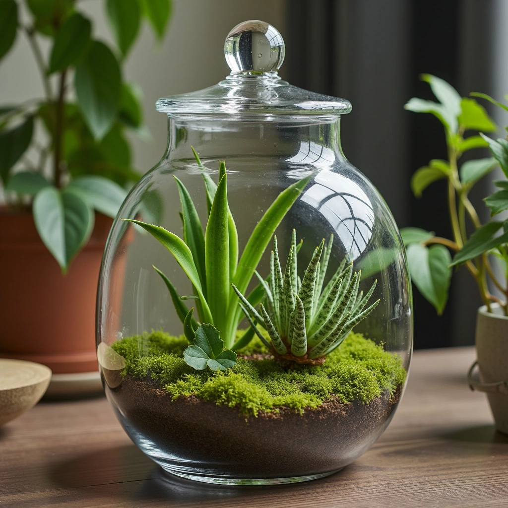 1. Classic Closed Glass Terrarium