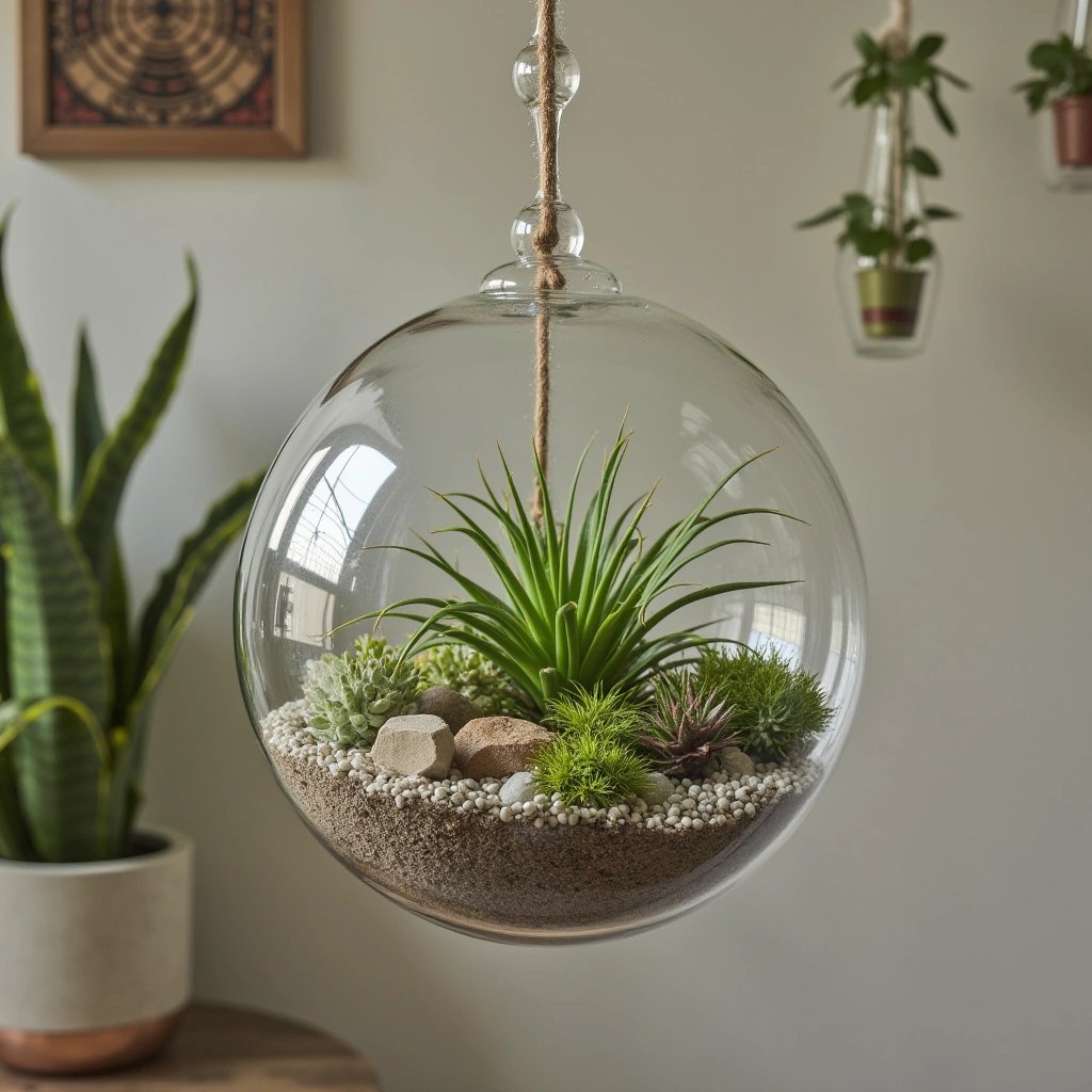 3. Hanging Orb Terrarium