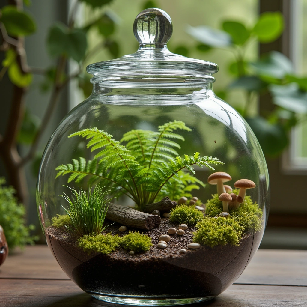15. Woodland Theme Terrarium