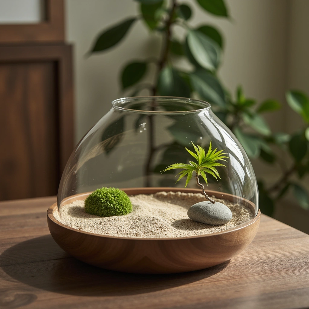 17. Miniature Zen Garden Terrarium