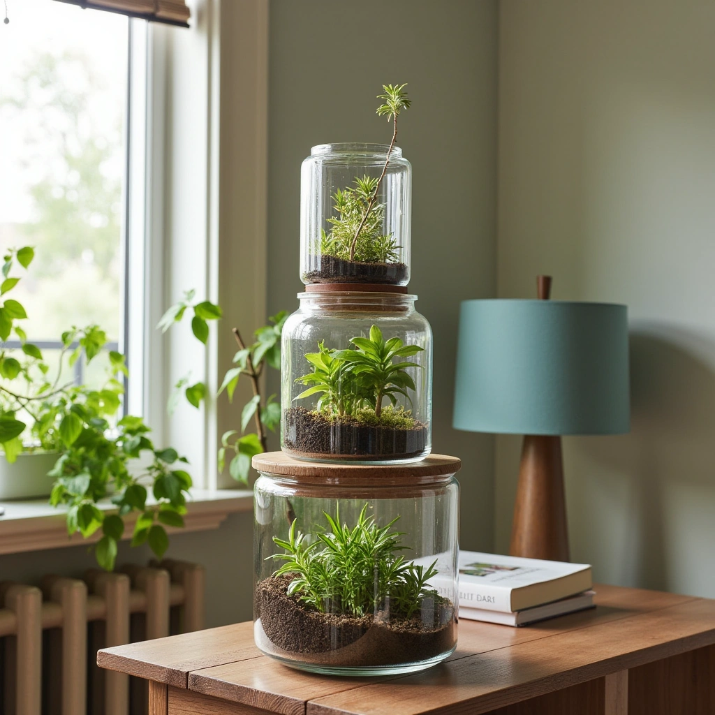 19. Multi-Level Terrarium Tower