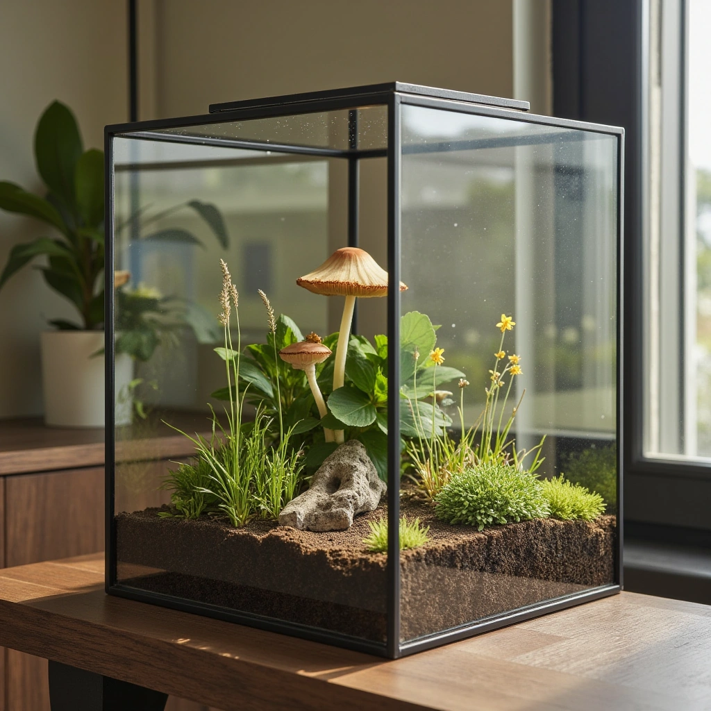 3. Modern Minimalist Mushroom Cube