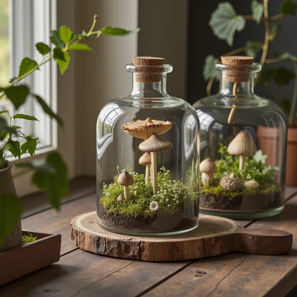 11. Antique Apothecary Jar Terrarium