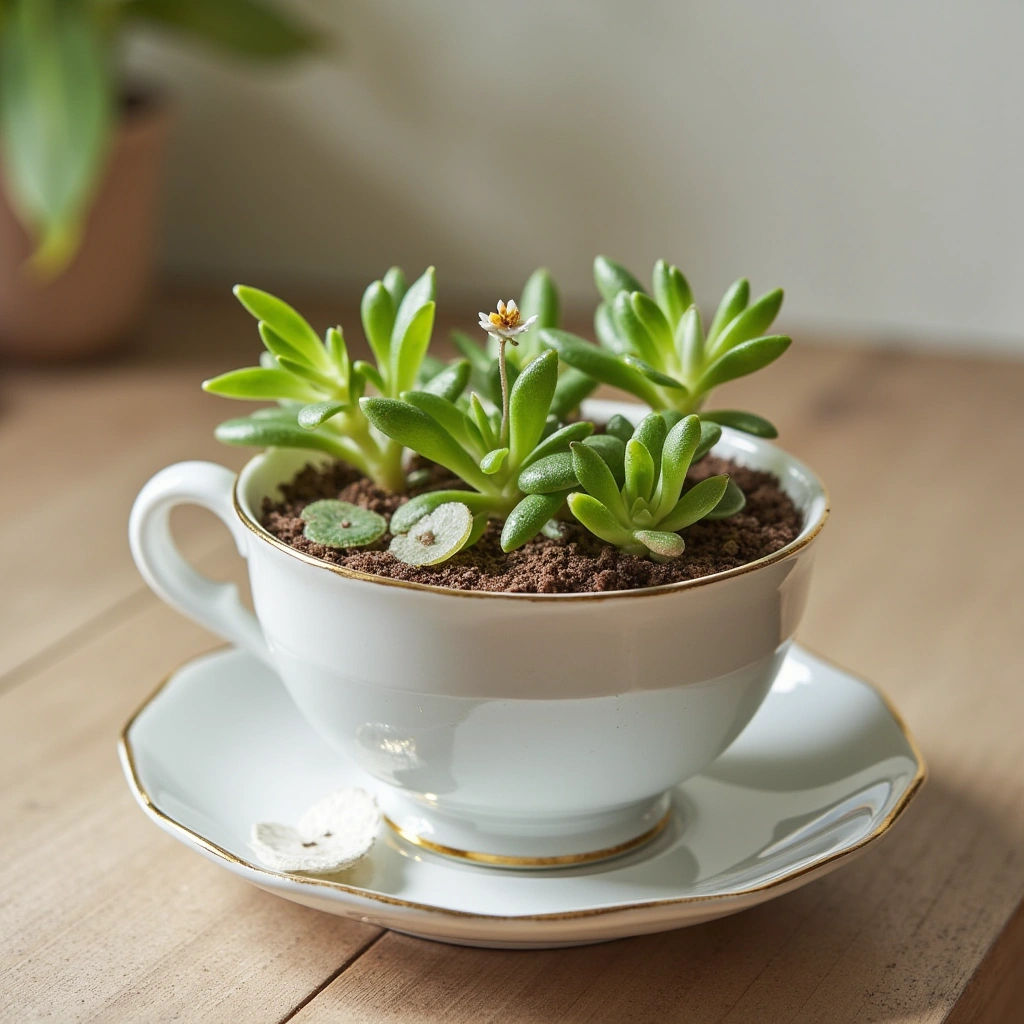 5. Terrarium Teacup: Whimsical and Cozy