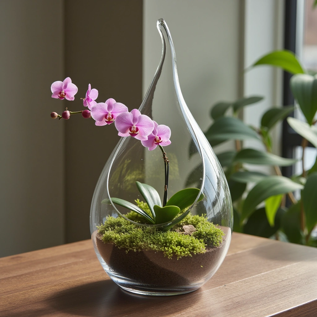 9. Teardrop Orchid Terrarium