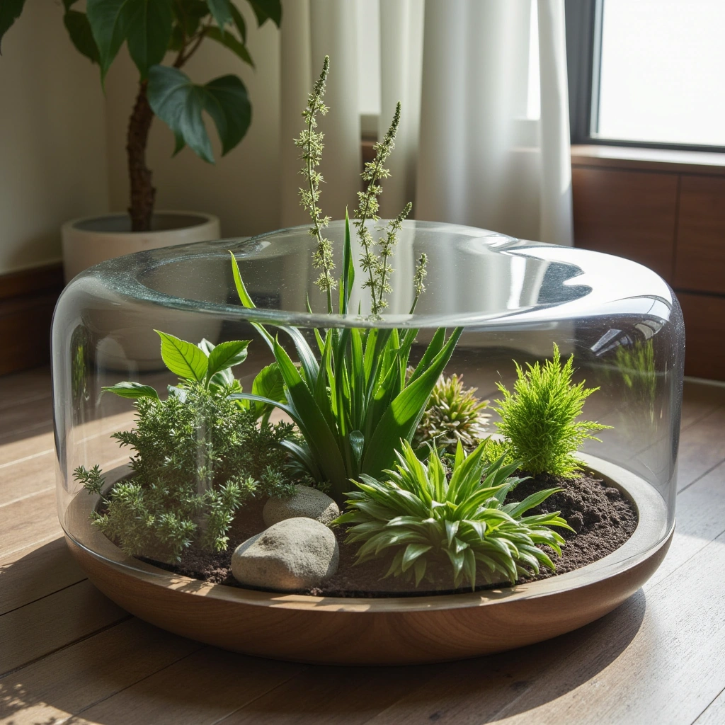 9. Terrarium Coffee Table: Functional Green Art