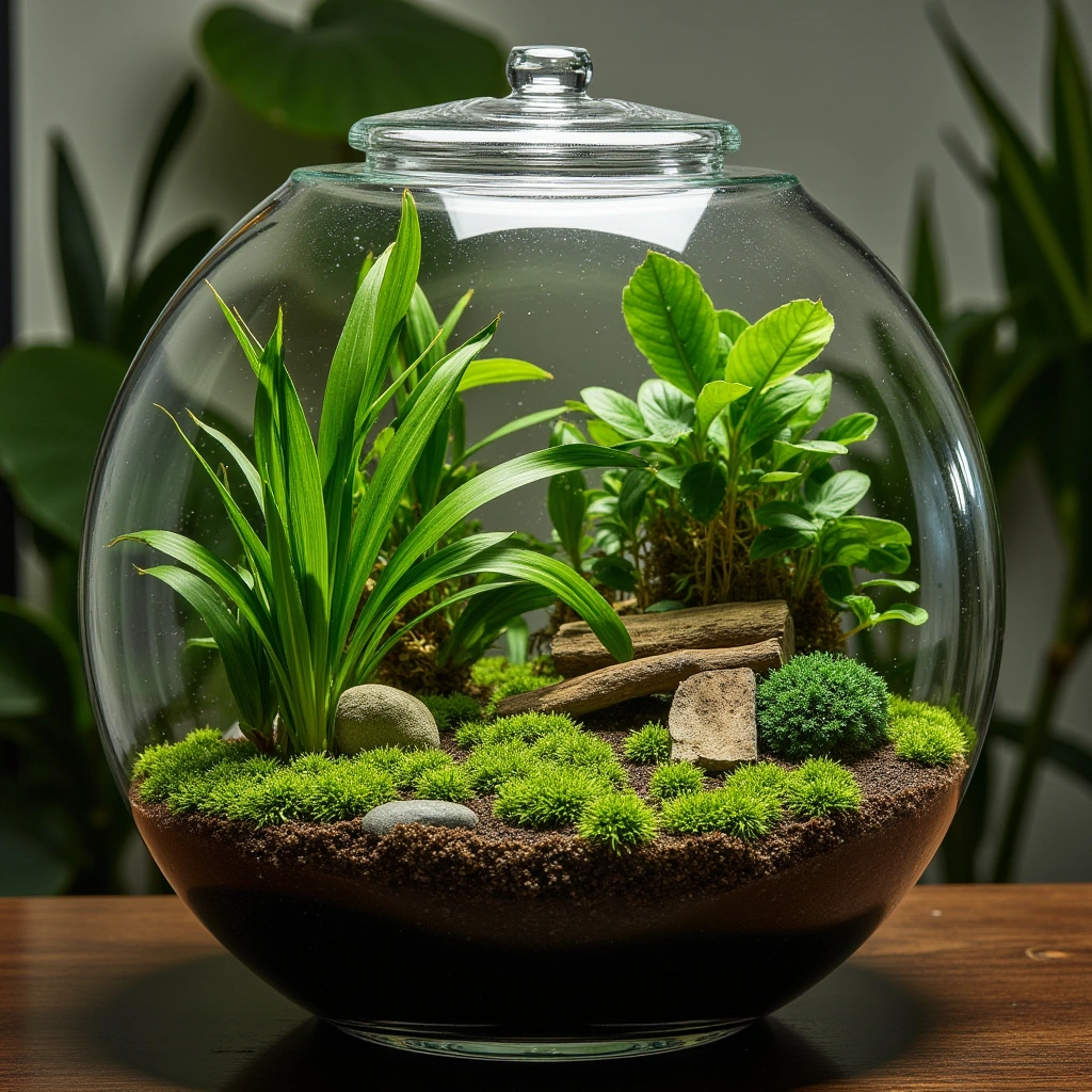 13. Tropical Rainforest Terrarium: Lush and Exotic