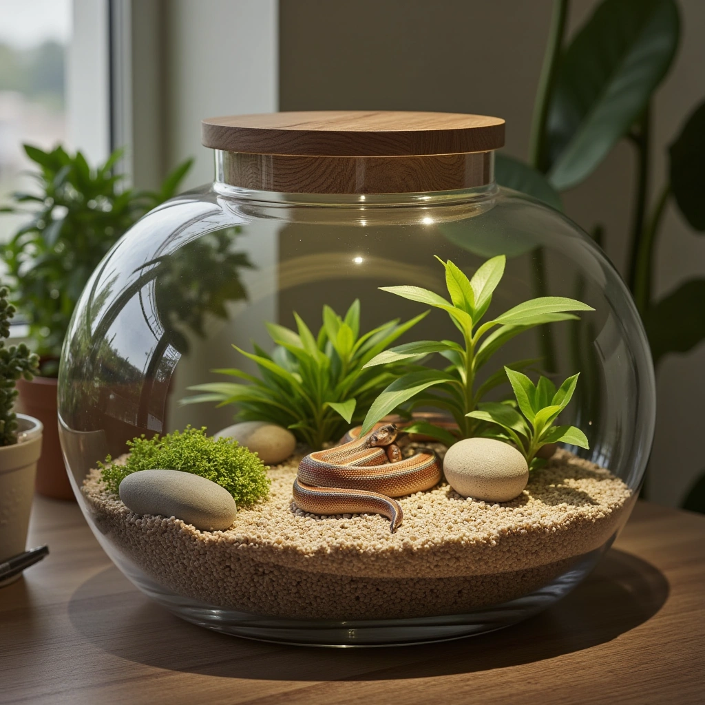 3. Zen Minimalist Terrarium