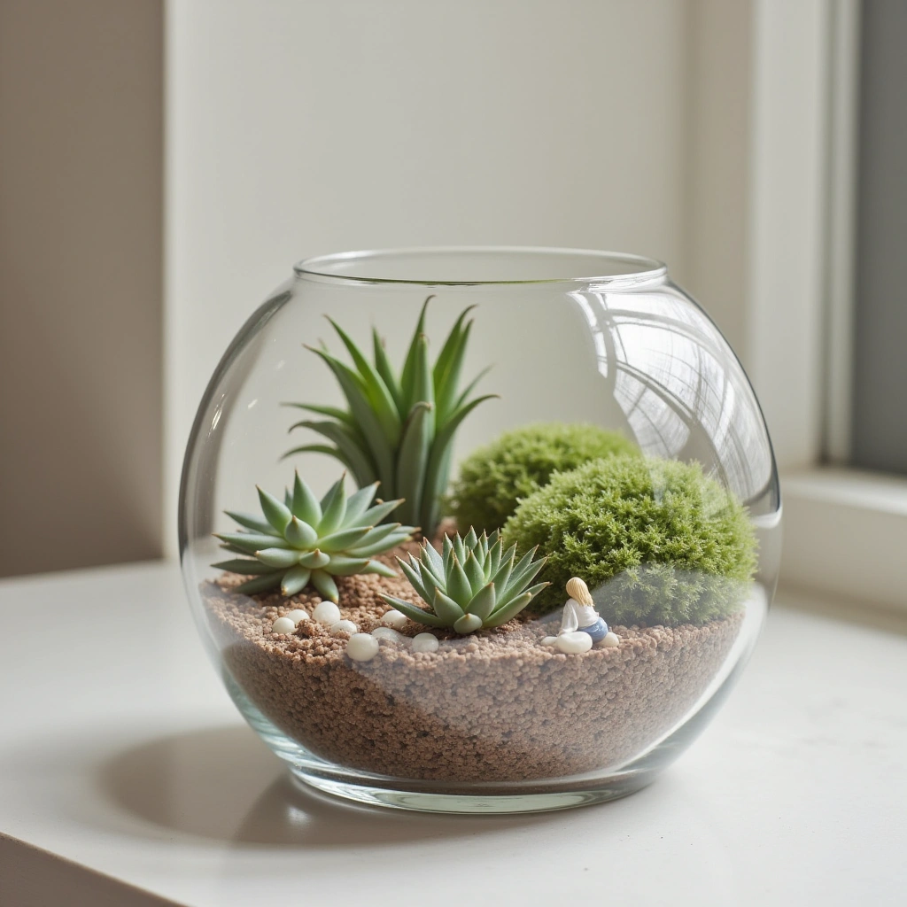 3. Minimalist Fairy Terrarium