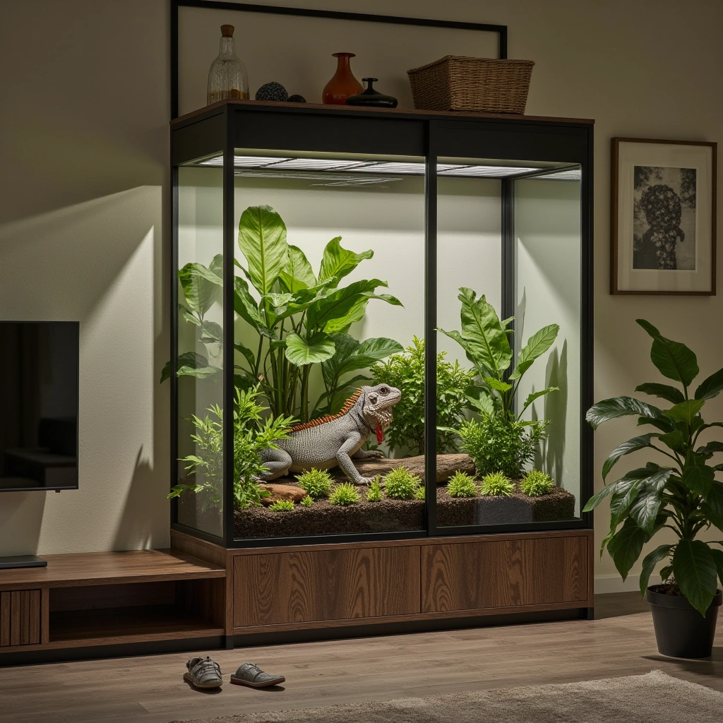 8. Modern Glasshouse Terrarium