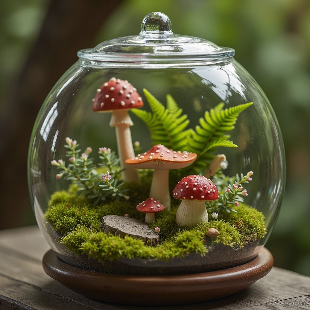 9. Magical Mushroom Fairy Terrarium