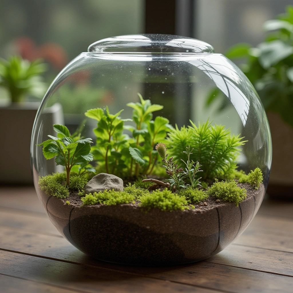 1. Classic Closed Glass Globe Terrarium