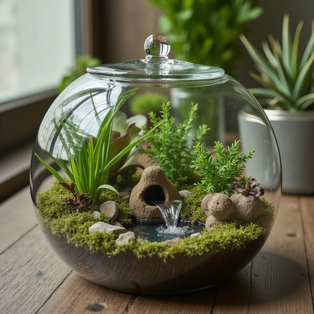 14. Fairy Terrarium with Water Feature