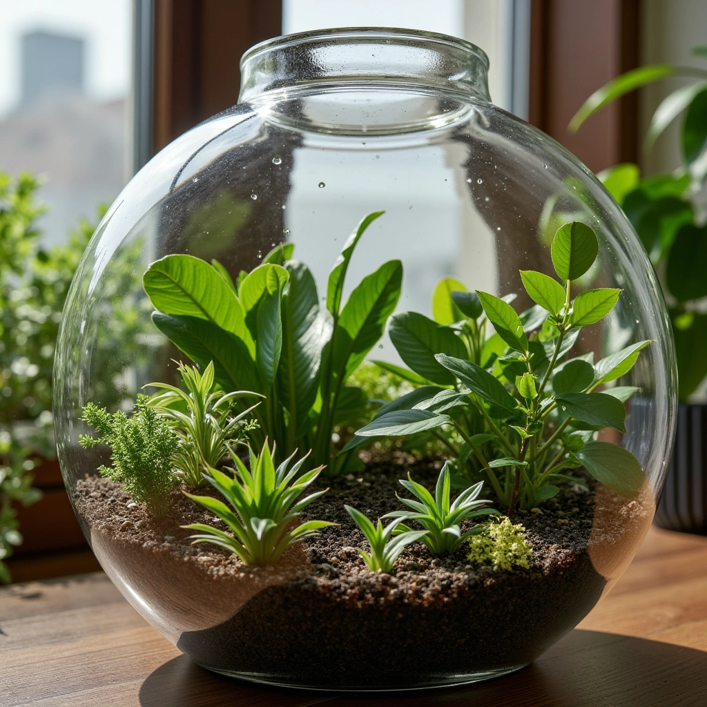 4. Tropical Mini-Jungle Terrarium
