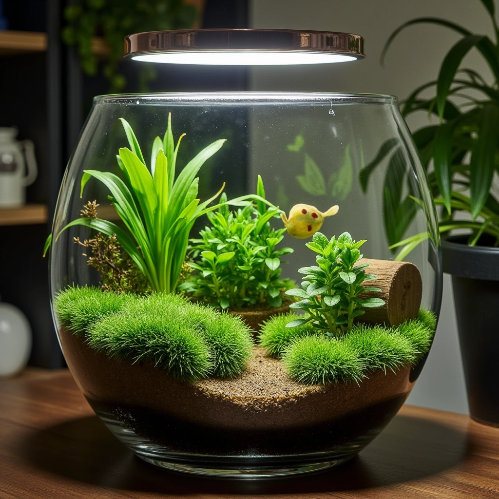 7. Aquatic Terrarium (Paludarium)
