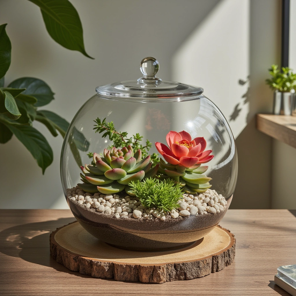 9. Desert Rose Terrarium