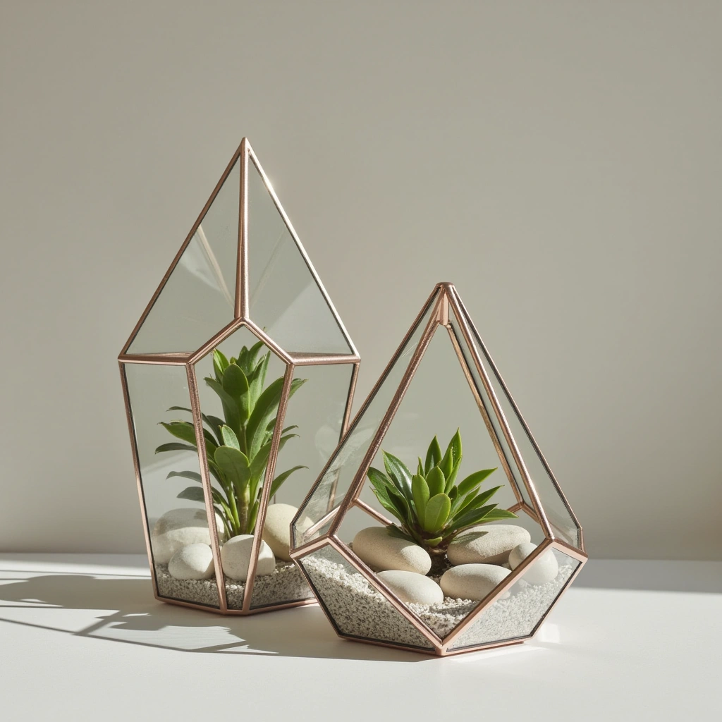 11. Geometric Terrarium Design