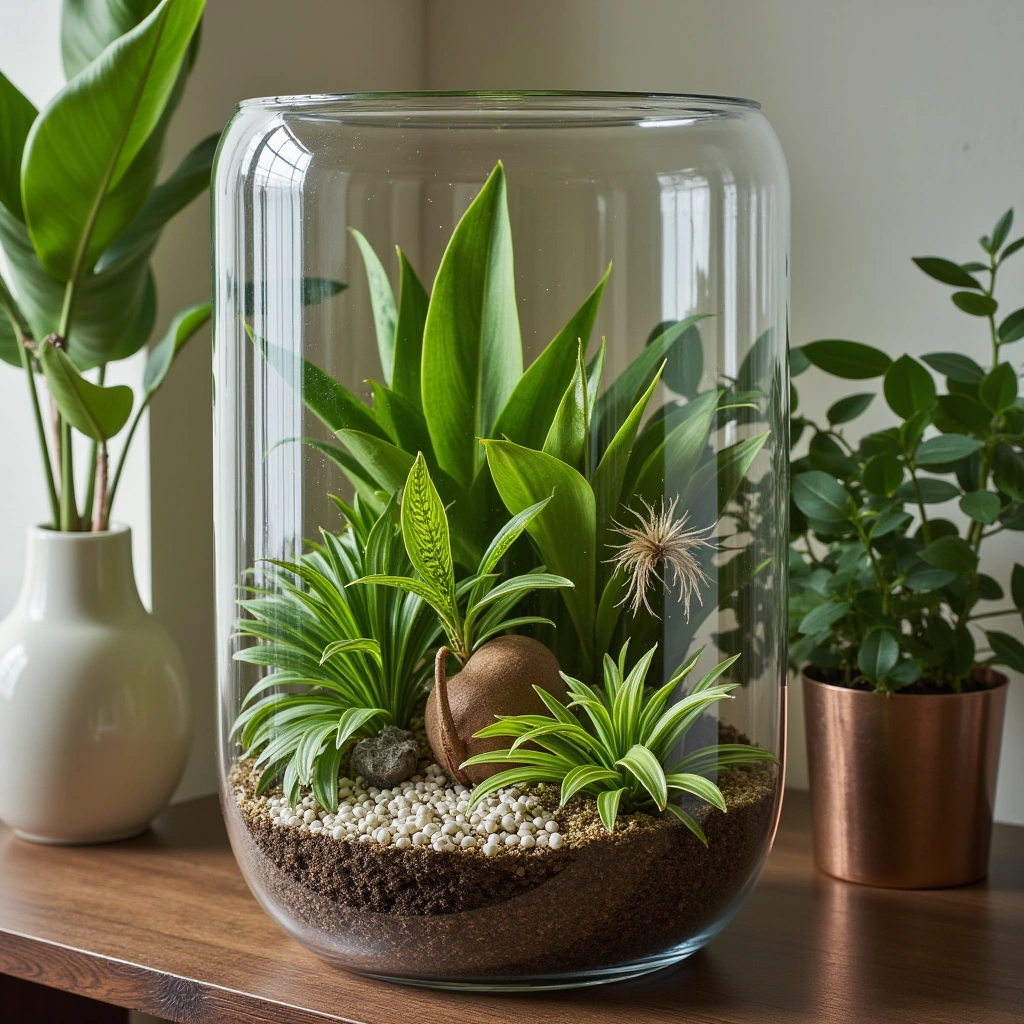 6. Tropical Jungle-Inspired Terrarium