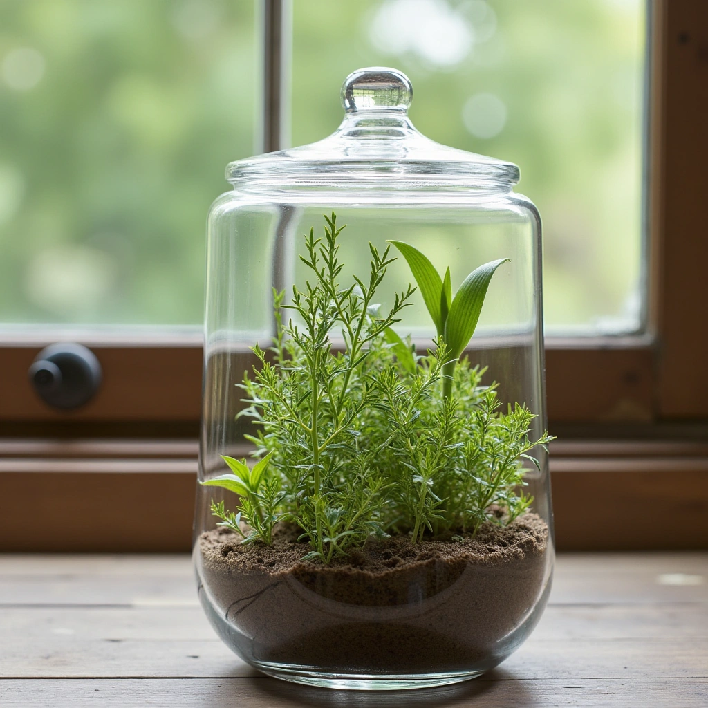 9. Herb Garden Terrarium