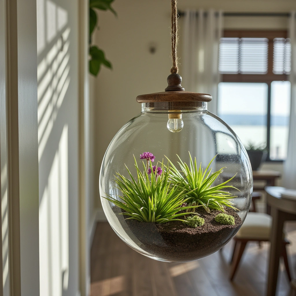 12. Hanging Globe Terrarium
